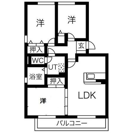 エスポワール今泉の物件間取画像